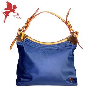 DOONEY & BOURKE Large Erica Nylon Top Handle Shoulder Bag With Leather Trim